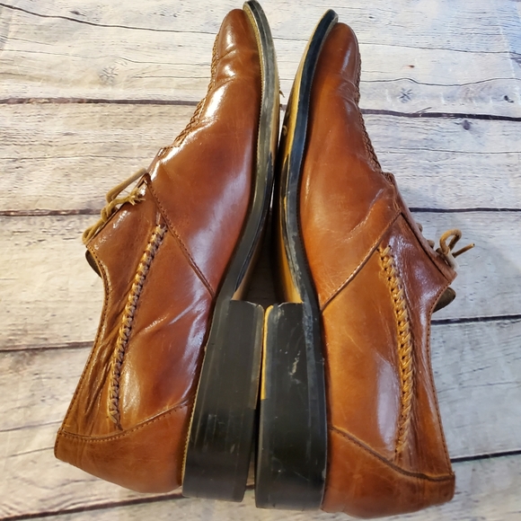 GIORGIO V MEN'S DRESS SHOES BROWN LEATHER DESIGNED IN ITALY SIZE 11M - Picture 2 of 13